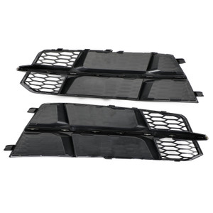 Front Bumper Lower Grille Grill Fit Audi A6 C7 S-Line 2014-2018 Matt Black