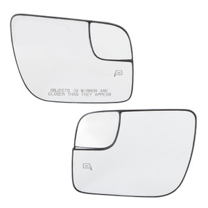 2 x Mirror Glass Heated Convex Spotter for Ford Explorer 2011-2018