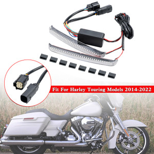 Saddlebag LED Flowing Turn Signal Light For Road Glide FLHR CVO 2014-2022