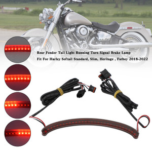 Rear Fender Tail Light Running Turn Signal Brake Lamp For Softail 2018-2022