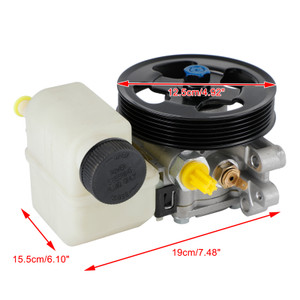 Power Steering Pump w/Pulley & Reservoir Fit Mazda CX-7 07-12 2.3L l4 2.5L