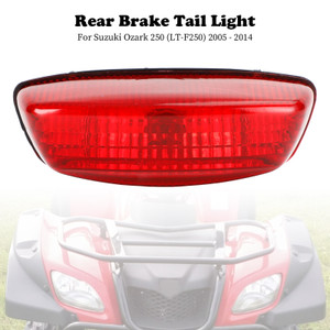 Rear Brake Tail Light Red Lens For Suzuki LTF 250 Ozark LT-Z250 LTZ 400 Z LT-F