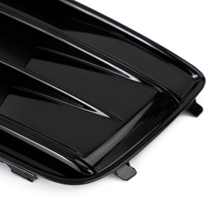 2PCS Front Bumper Cover Grille Bezel Insert Fit Audi Q5 2018-2022 Gloss Black
