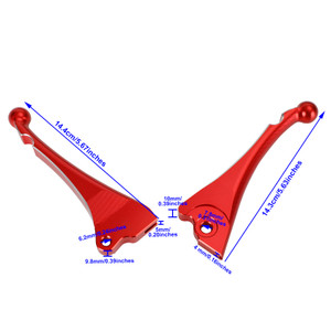 Brake Clutch Levers for Vespa Sprint 150 2016-2021 Primavera 125 150 2014-2021 Red