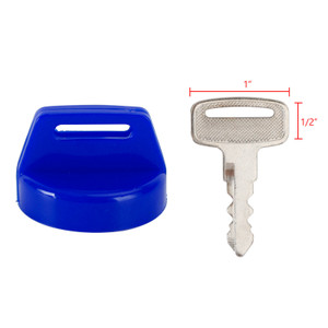 Blue Ignition Key Cover w/Nut For Polaris RZR XP 1000 900 800 Ranger Sportsman