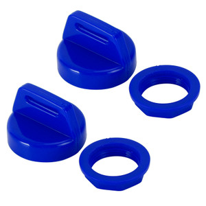 2 Pack Blue Ignition Key Cover w/Nut For Polaris RZR XP 570 800 900 1000 5433534