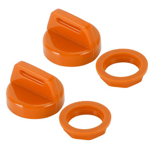 2PCS Orange Ignition Key Cover w/Nut For Polaris RZR XP 570 800 900 1000 5433534