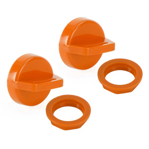 2PCS Orange Ignition Key Cover w/Nut For Polaris RZR XP 570 800 900 1000 5433534
