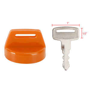 5PCS Orange Ignition Key Cover w/Nut For Polaris RZR XP 570 800 900 1000 5433534