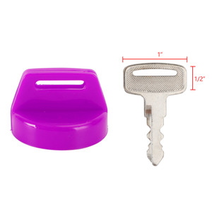 5PCS Violet Ignition Key Cover w/Nut For Polaris RZR XP 570 800 900 1000 5433534