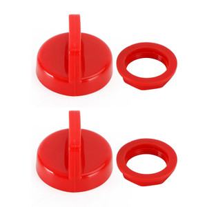 2 Pack Red Ignition Key Cover w/Nut For Polaris RZR XP 570 800 900 1000 5433534