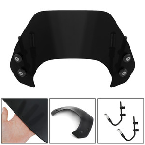 Short Motorcycle Windshield WindScreen fit for Vespa Sprint 150 2016-2021 BLK