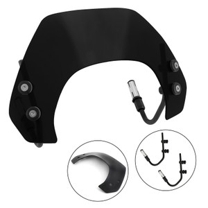 Short Motorcycle Windshield WindScreen fit for Vespa Sprint 150 2016-2021 BLK