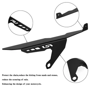 Rear Sprocket Chain Guard Cover For Yamaha YZF R1 R1M R1S 2015-2021 Black