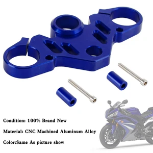 CNC Aluminum Upper Front Top Triple Tree Clamp For YAMAHA R15 V4 R15M 2022 Blue