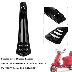Steering Horn Cover fairing For VESPA Sprint Primavera 125/150 2014-2021 Black