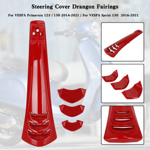 ABS Steering Horn Cover fairing For VESPA Sprint Primavera 125/150 14-21 Red