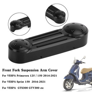 Front Fork Suspension Arm Cover For VESPA Primavera GTS Sprint 150 250 300 Black