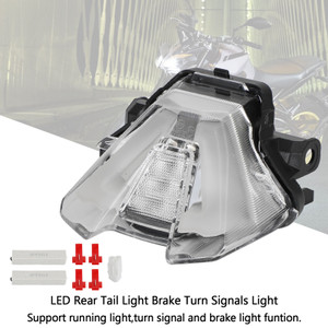 LED Rear Tail Light Brake Turn Signals For Yamaha MT-07 MT07 2021-2023 Clear