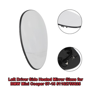 Left Driver Side Heated Mirror Glass for BMW Mini Cooper 07-15 51162755625