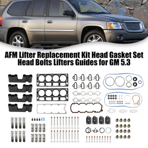 2006-2008 Chevrolet Trailblazer 5.3L 5328CC 325CID V8 OHV 16 Valve AFM Lifter Replacement Kit Head Gasket Set Head Bolts Lifters Guides Generic