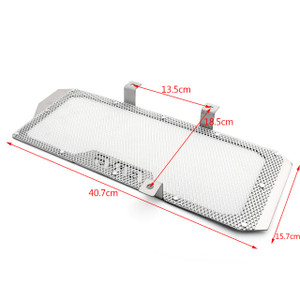 Radiator Grille Guard Cover Shroud Protector Kawasaki ER6N/F (12-15), Silver