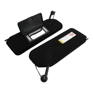 SUN VISOR VANITY MIRROR C5 BLACK SUNVISORS PAIR SHADED For 1997-2004 CORVETTE