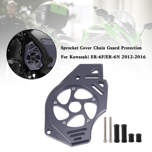 Sprocket Cover Chain Guard Protection For Kawasaki Ninja Vulcan 650 ER-6N Titanium
