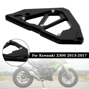 Sprocket Cover Chain Guard For KAWASAKI Z250 Z300 NINJA 300 250 13-17 Black