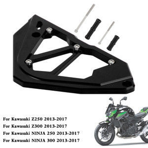 Sprocket Cover Chain Guard For KAWASAKI Z250 Z300 NINJA 300 250 13-17 Black