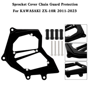 Front Sprocket Cover Chain Guard For KAWASAKI Ninja ZX-10R ZX10R 2011-2023 Black
