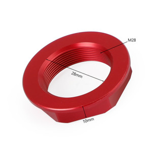 Billet Steering Stem Nut For SUZUKI GSXR 600/750 YZF-R1 ZX6R S1000RR Red
