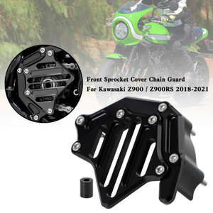 Front Sprocket Cover Chain Guard For Kawasaki Z900 Z900RS 2018-2021 Black