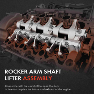 2PC Engine Rocker Arm and Shaft Assembly for Chrysler Dodge 3.5L 4.0L 4892293AC