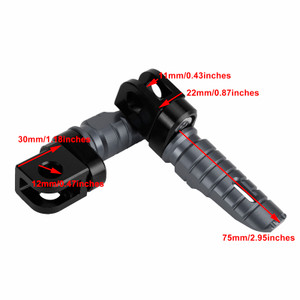 Front Footrests Foot Peg fit for CFMOTO 250SR 250NK 400NK 650NK 400GT 2019-2022 TI
