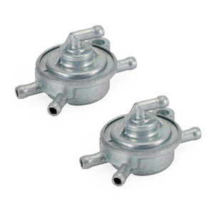 2x Fuel Tank Tap Switch 4 Port For GY6 50cc 125cc 150cc PIT Quad Dirt Bike Buggy