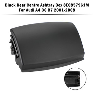 Black Rear Centre Ashtray Box 8E0857961M For Audi A4 B6 B7 2001-2008