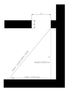 9.5FT Electric Attic Ladder Aluminum Folding with Remote for Loft Generic