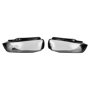 Left +Right Headlight Lens Plastic Cover Shell For Audi A4 B8 Facelift 2012-2016