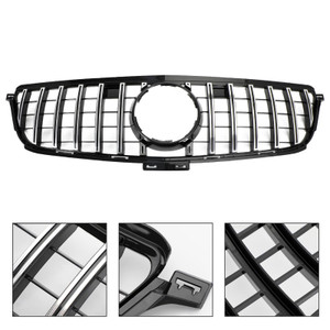 2012-2015 Mercedes Benz W166 ML-Class ML300 ML320 ML350 ML400 Chrome Black Front Grille Grill GTR Style Generic