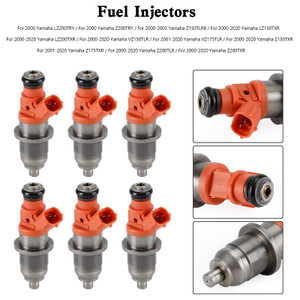 6PCS 68F-13761-00-00 Fuel Injectors For Yamaha Outboard HPDI 150-200 HP E7T05071