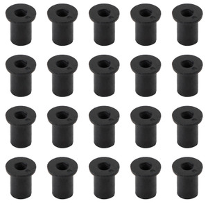20 Quantity M4 Rubber Well Nut Windscreen & Fairing 8mm 5/16" Wellnuts
