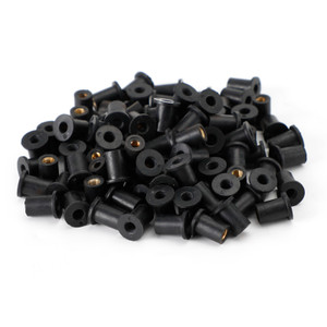 100 Quantity M4 Rubber Well Nut Windscreen & Fairing 8mm 5/16" Wellnuts