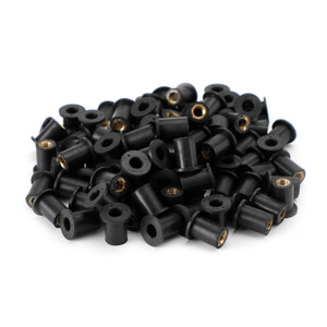 100 Quantity M5 Rubber Well Nut Windscreen & Fairing 5mm Wellnuts Fits 10mm Hole