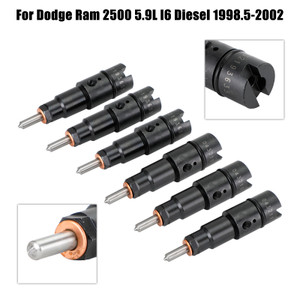 6PCS Fuel Injectors 0432193635 RV275 Fit Dodge Cummins 5.9L 1998-2002 40-50 HP