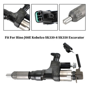 1PCS Fuel Injectors 095000-6593 Fit Hino J08E Kobelco 1984-2018 3.8 4.7 Diesel