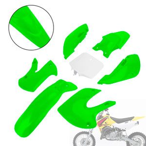 Injection ABS Plastic Bodywork Fairing Kit for kawasaki klx110 klx65 RM65 DRZ110 Green