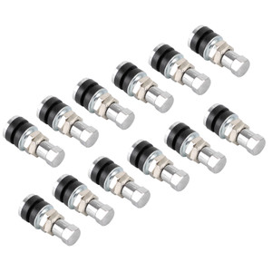 12pcs Short Chrome Metal Tire Valve Stems TR161 Bolts For ATV Go-karts Hot Rods