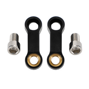Motorcycle Plastic Mirror Extender-Riser-Extension Black 10mm - M10x1.5 For BMW