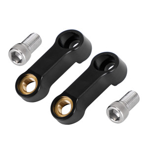 Motorcycle Plastic Mirror Extender-Riser-Extension Black 10mm - M10 For Yamaha
